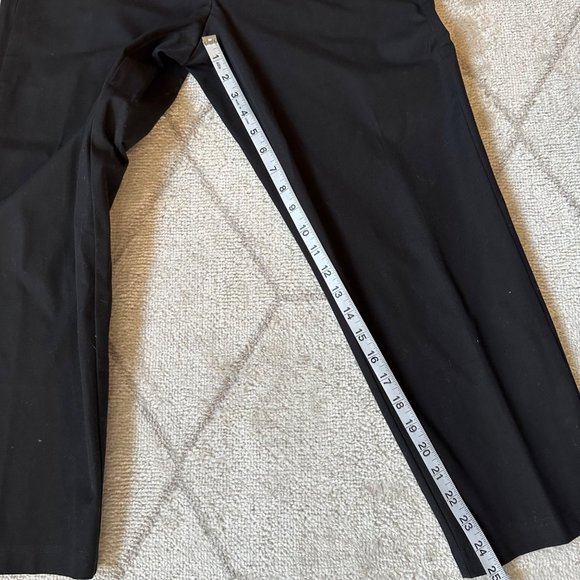 Eileen Fisher Black Cropped Pants Sz Petite Medium - Picture 5 of 7